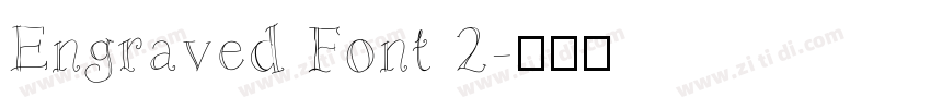 Engraved Font 2字体转换